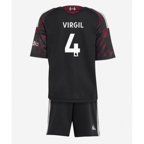 Liverpool Virgil van Dijk #4 Rezervni Dres za Dječji 2026-27 Kratak Rukavima (+ kratke hlače)